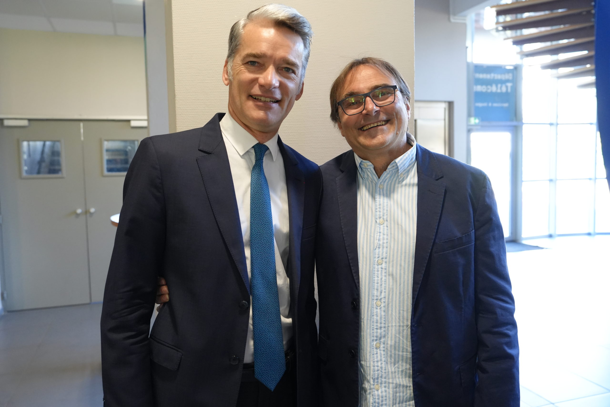 Philippe Gréciano (l.) und Lionel Brunie (r.) © INSA Lyon Philippe Gréciano (l.) und Lionel Brunie (r.) © INSA Lyon
