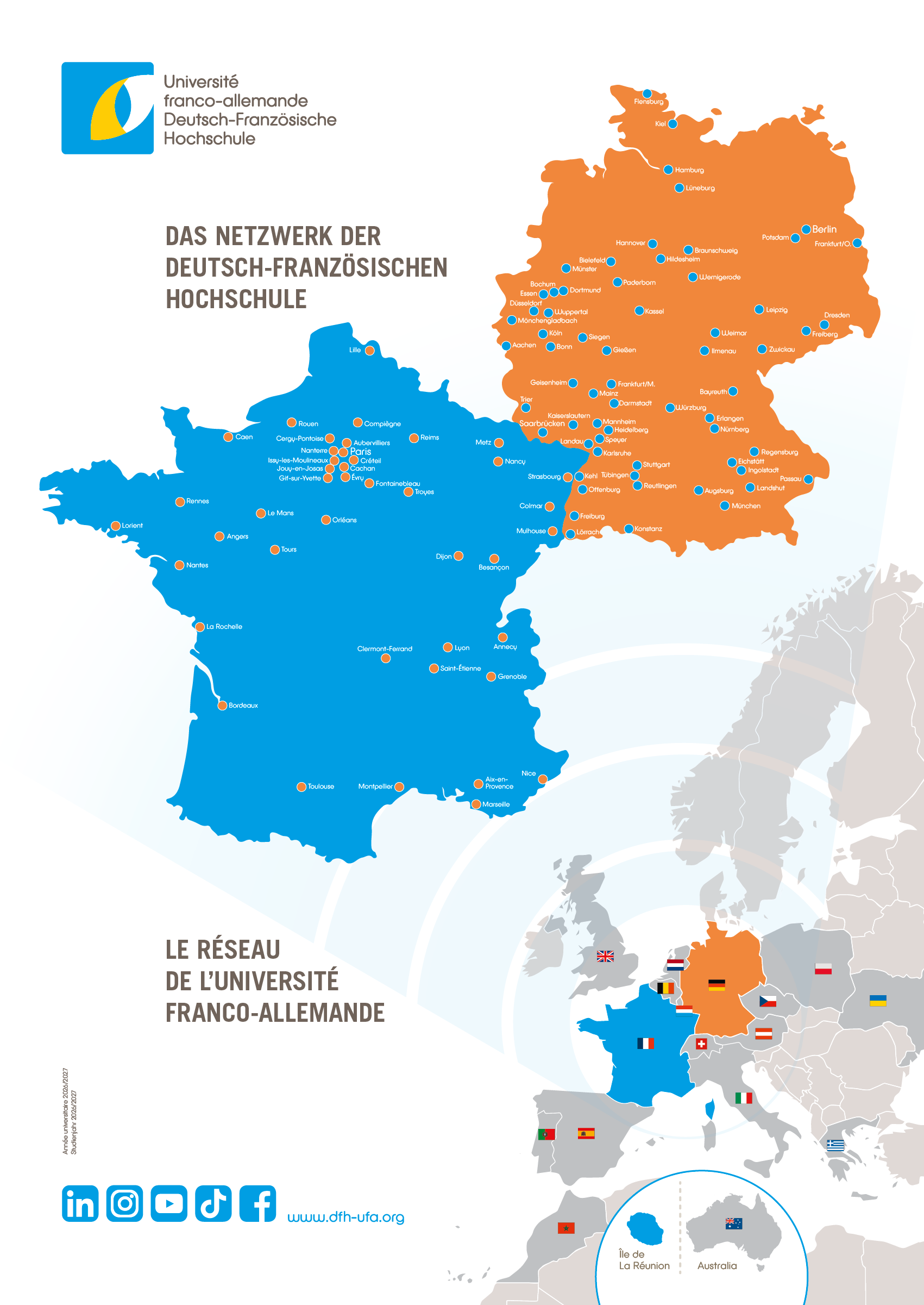 Das Netzwerk der DFH 2026/2027 Das Netzwerk der DFH 2026/2027