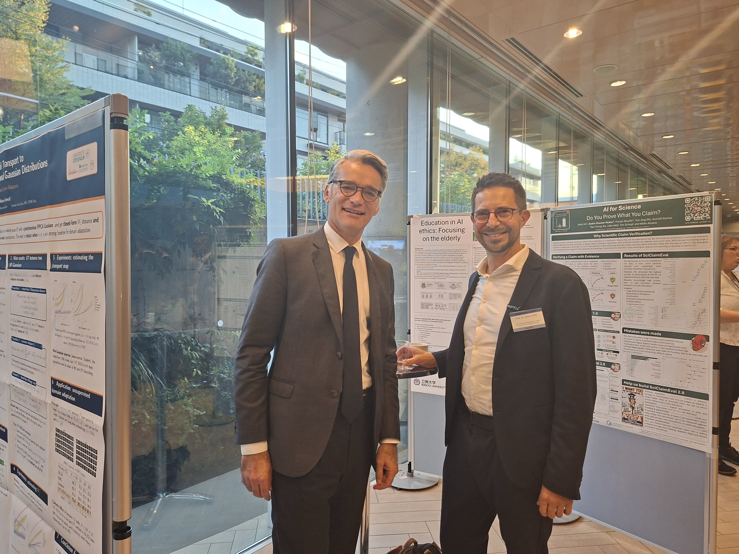 Der DFH-Präsident mit Oliver Frör, Vizepräsident für Internationales, Nachhaltigkeit und bauliche Entwicklung der RPTU Kaiserslautern-Landau © DWIH Tokyo Der DFH-Präsident mit Oliver Frör, Vizepräsident für Internationales, Nachhaltigkeit und bauliche Entwicklung der RPTU Kaiserslautern-Landau © DWIH Tokyo